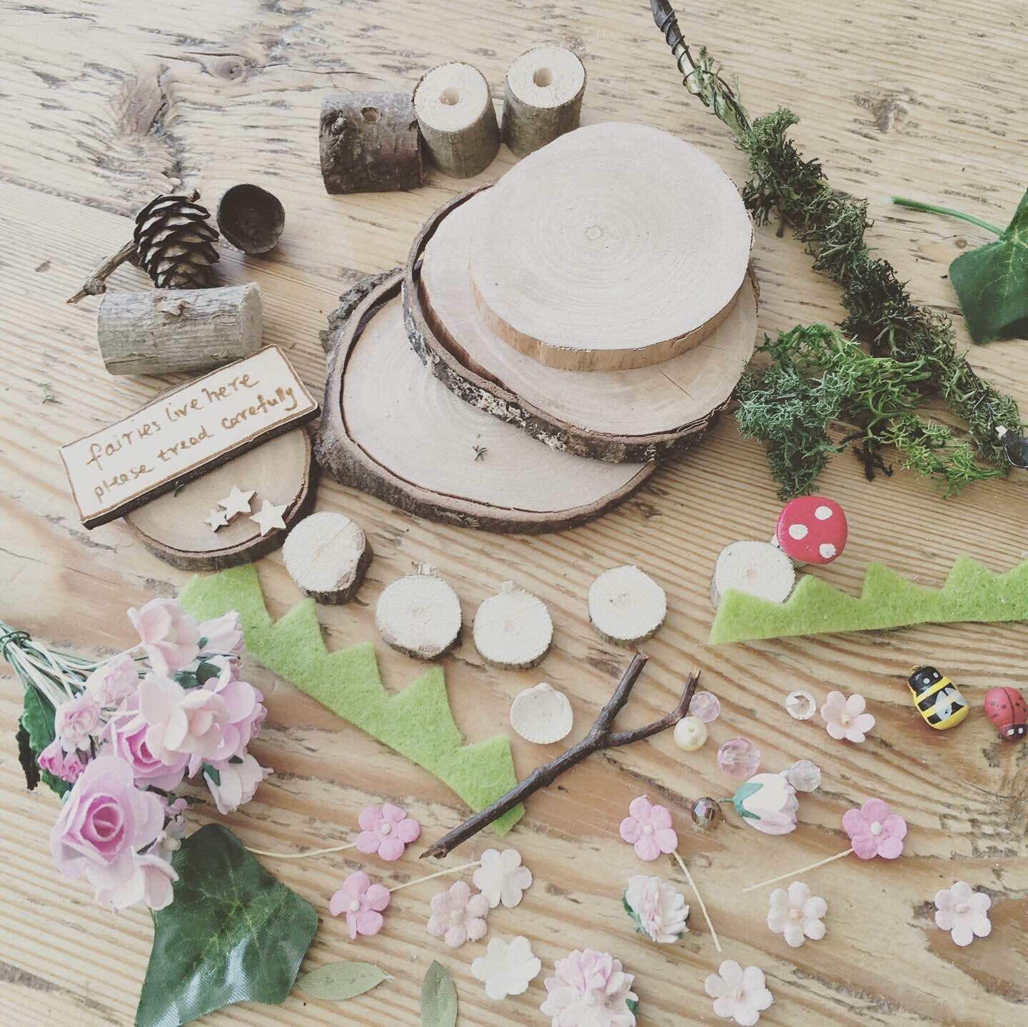 DIY Fairy Garden Kit with sign post and flower arch