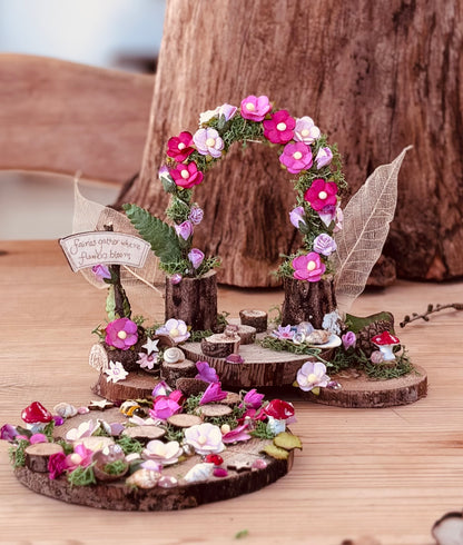 Fairy Path Kit – Mini Fairy Garden Pathway Set with Flowers, Shells & Jewels