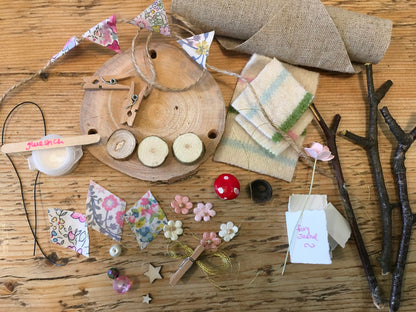DIY Fairy Tipi eco-friendly kit with miniature Liberty bunting