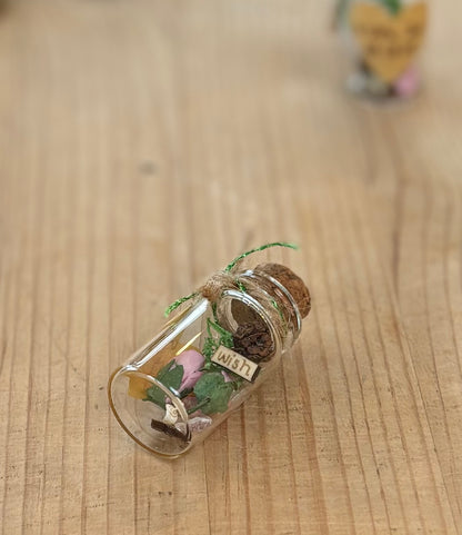 Fairy Wish Jar – Tiny Glass Jar of Fairy Treasure with Wish Charm | Magical Gift for Belief, Hope & Dreams