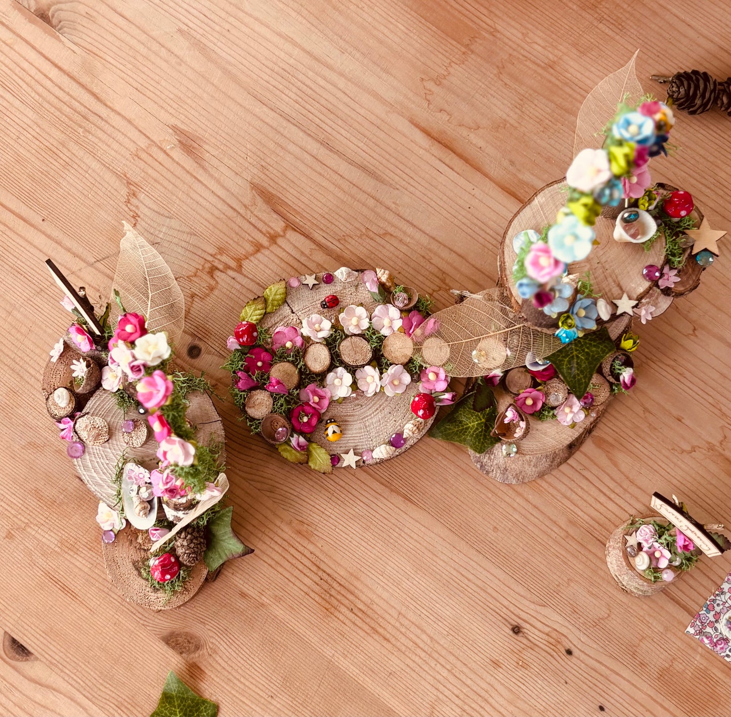 Fairy Path Kit – Mini Fairy Garden Pathway Set with Flowers, Shells & Jewels