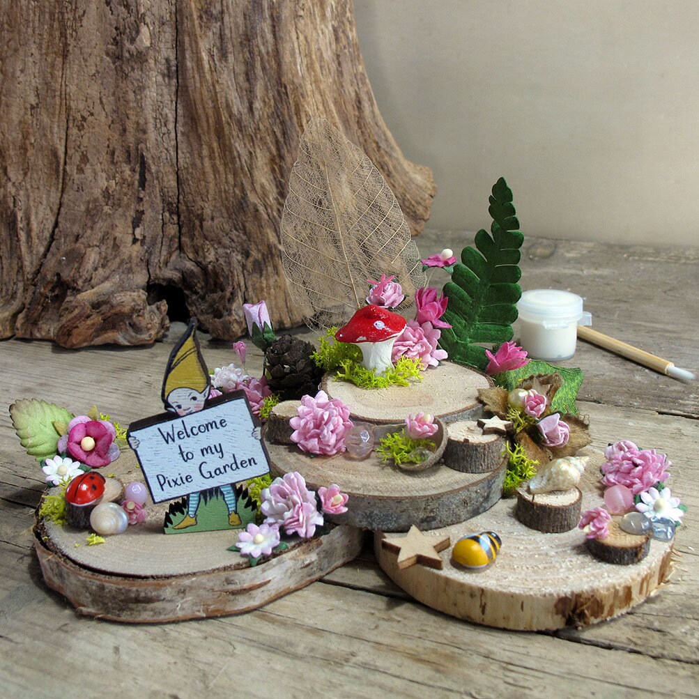 Diy fairy garden kit in collaboration with 'Pixie land" with limited edition Pixie from “ Pixieland “ only 4 left