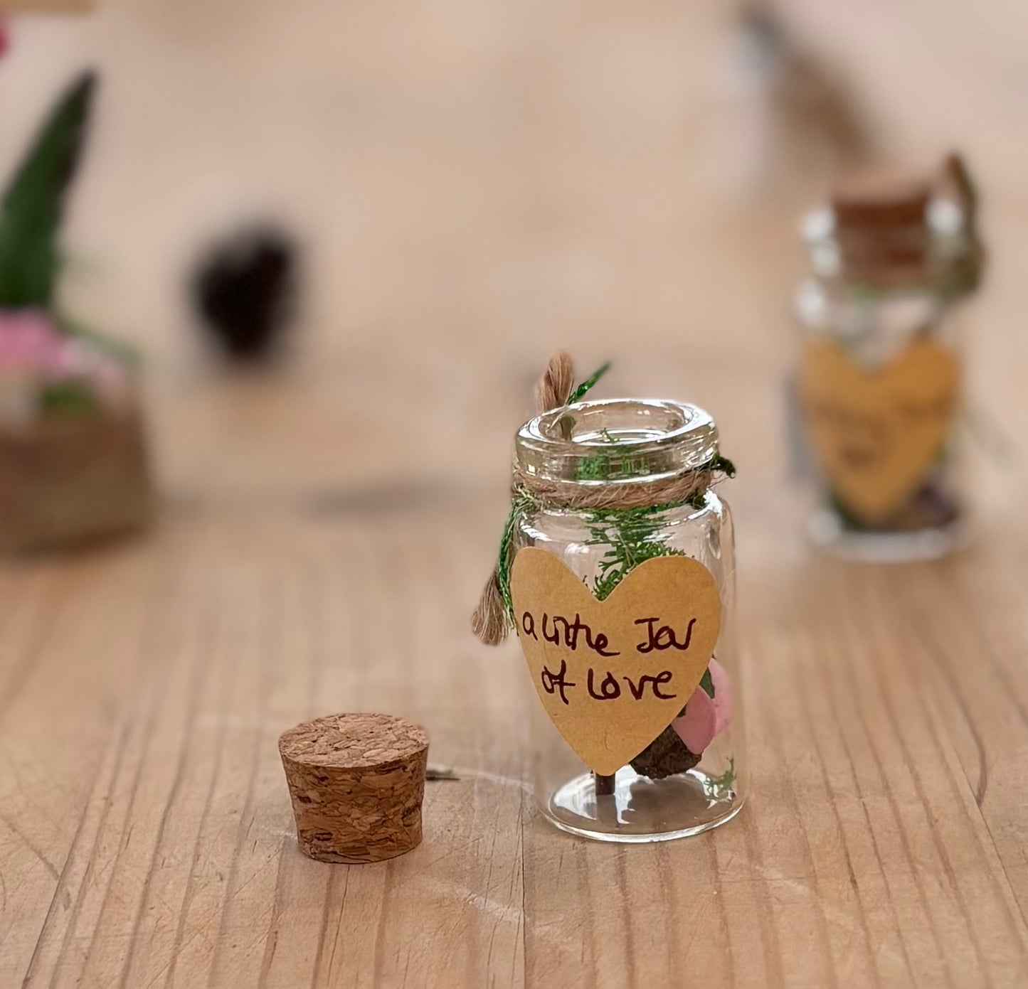 Little Jar of Love – Tiny Glass Jar Filled with Fairy Treasure & Love Charm | Meaningful Gift of Love & Self-Worth , pocket sized