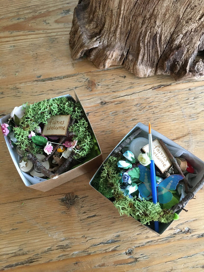 DIY Fairy garden with flower arch