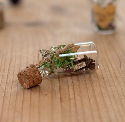 Little Jar of Love – Tiny Glass Jar Filled with Fairy Treasure & Love Charm | Meaningful Gift of Love & Self-Worth , pocket sized