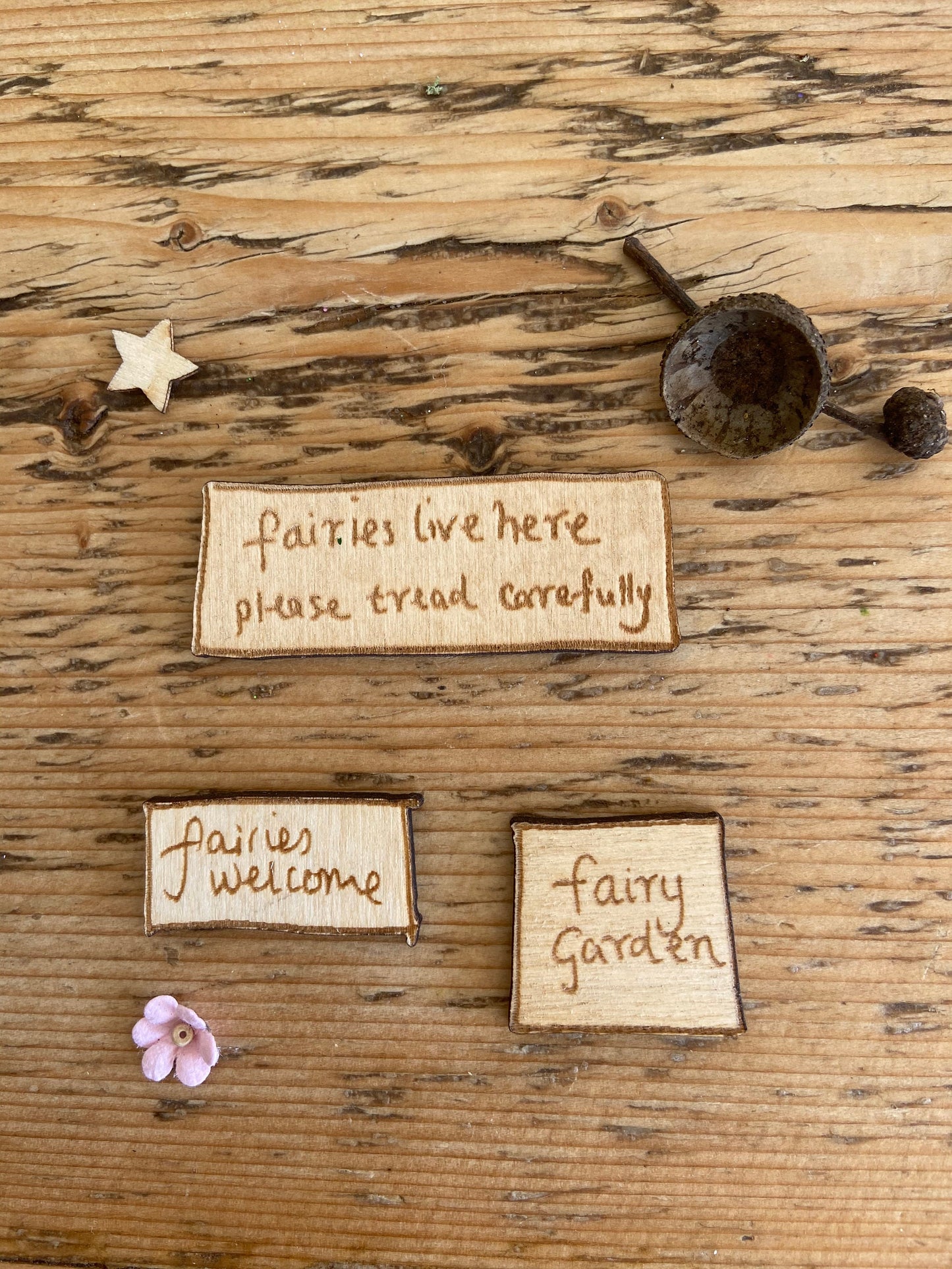 DIY Mega Fairy Garden kit with tree house, swing, flower arch, sign post and toadstool