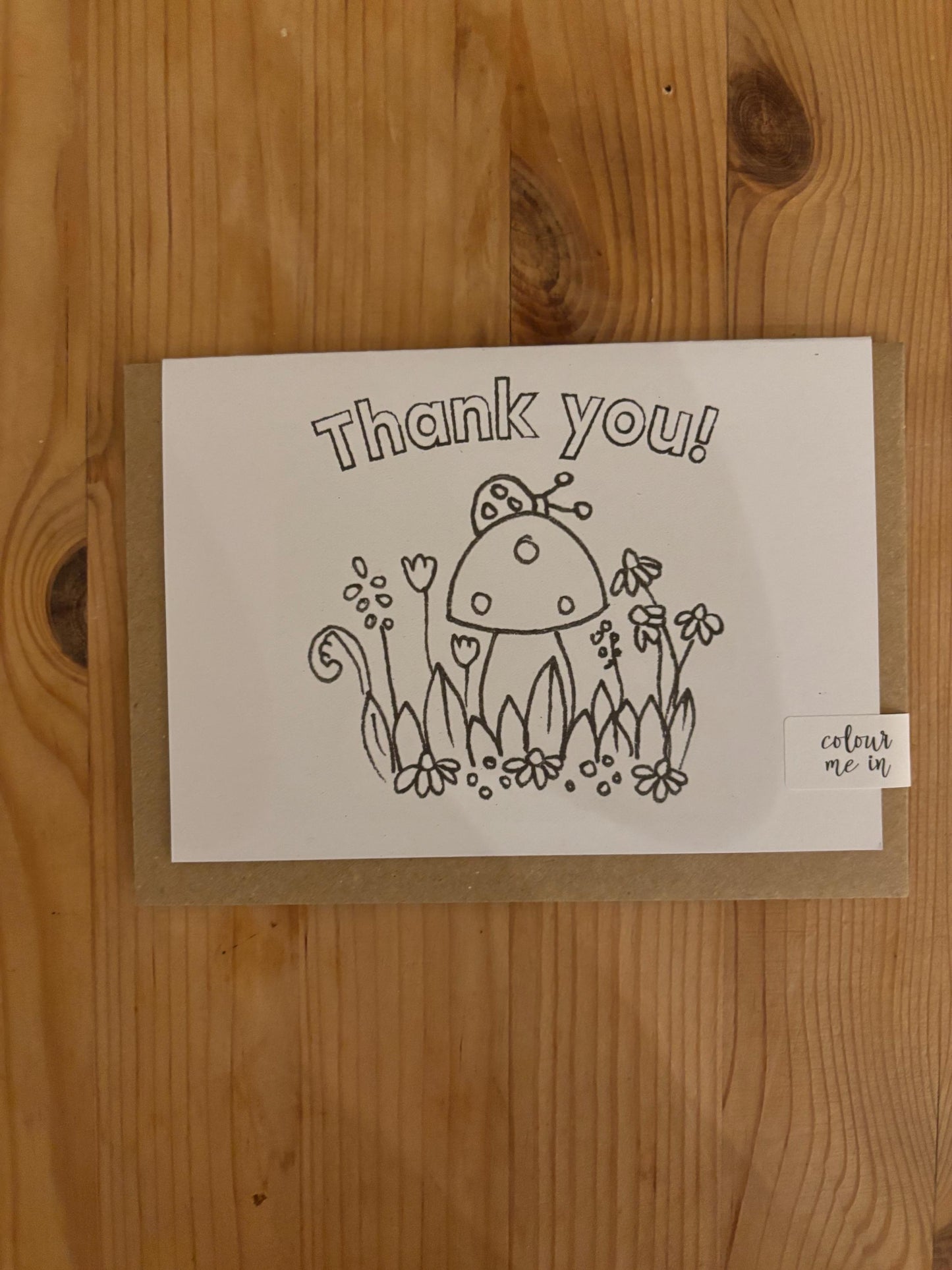 Colour in your own Toadstool eco-friendly greetings cards. 3 designs to choose from.