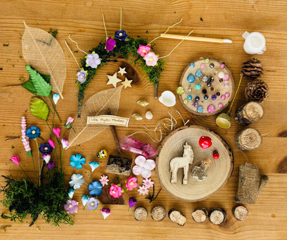 Diy Fairy Garden with a Flower Arch and Unicorn