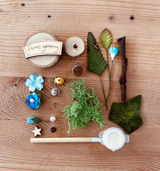 Fairies Gathering sign post kit Fairy Garden Sign Post Kit – “Fairies Gathering” Miniature Fairy Garden Accessory