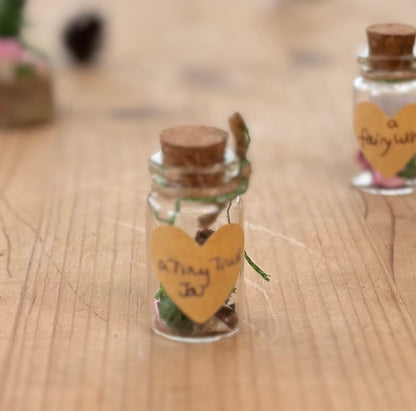 Tiny Trust Jar – Little Glass Jar of Fairy Treasure with Trust Charm | Meaningful Keepsake for Self-Belief & Inner Calm pocket sized