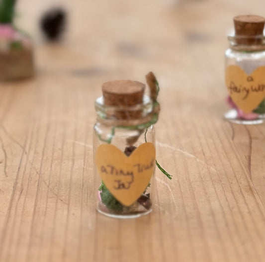 Tiny Trust Jar – Little Glass Jar of Fairy Treasure with Trust Charm | Meaningful Keepsake for Self-Belief & Inner Calm pocket sized