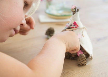 DIY Fairy Tipi eco-friendly kit with miniature Liberty bunting