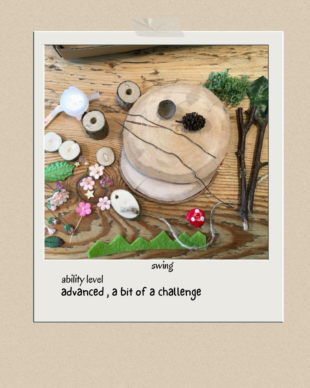 DIY Fairy Garden Swing kit