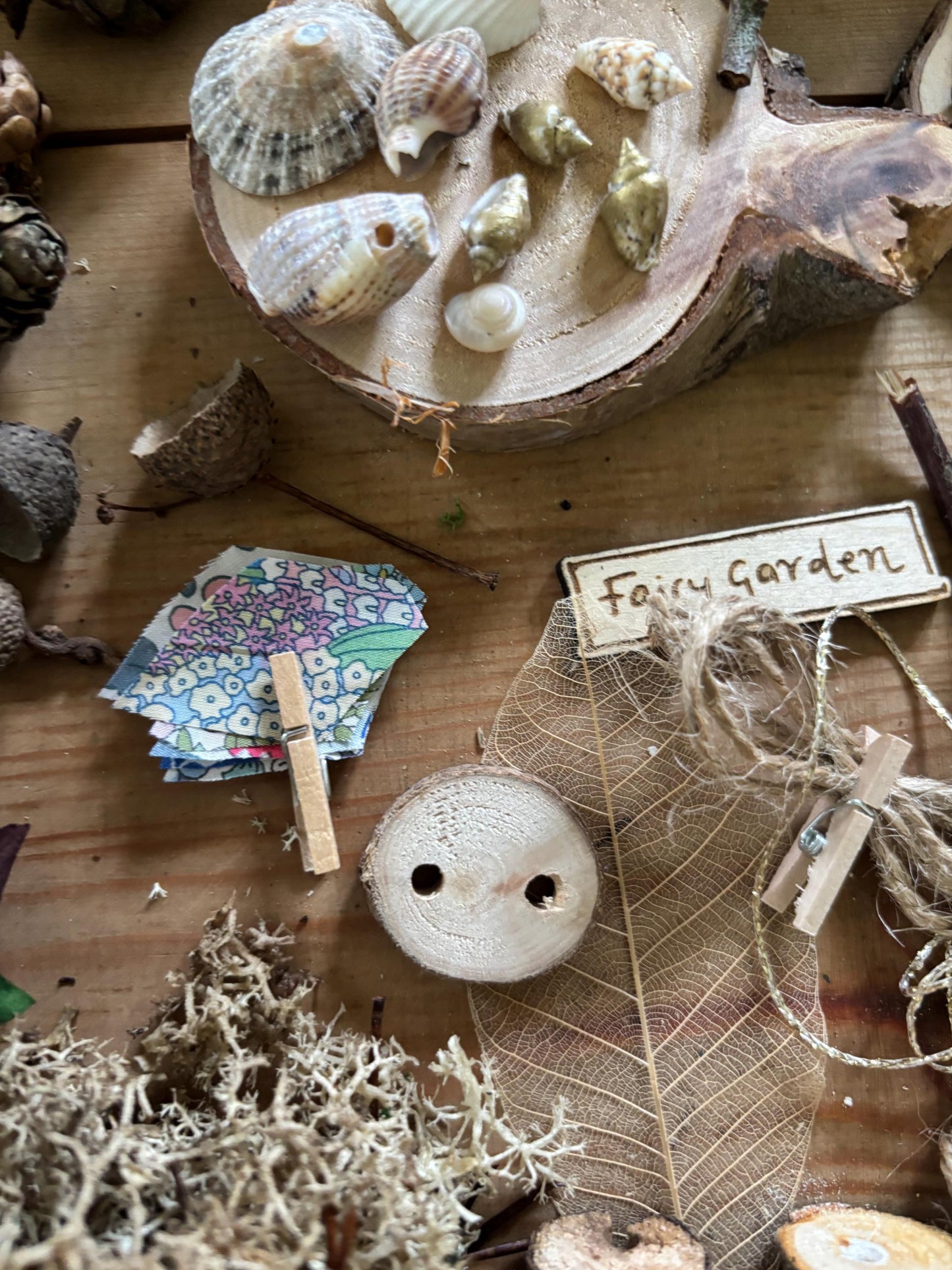 DIY Mega Fairy Garden kit with tree house, swing, flower arch, sign post and toadstool