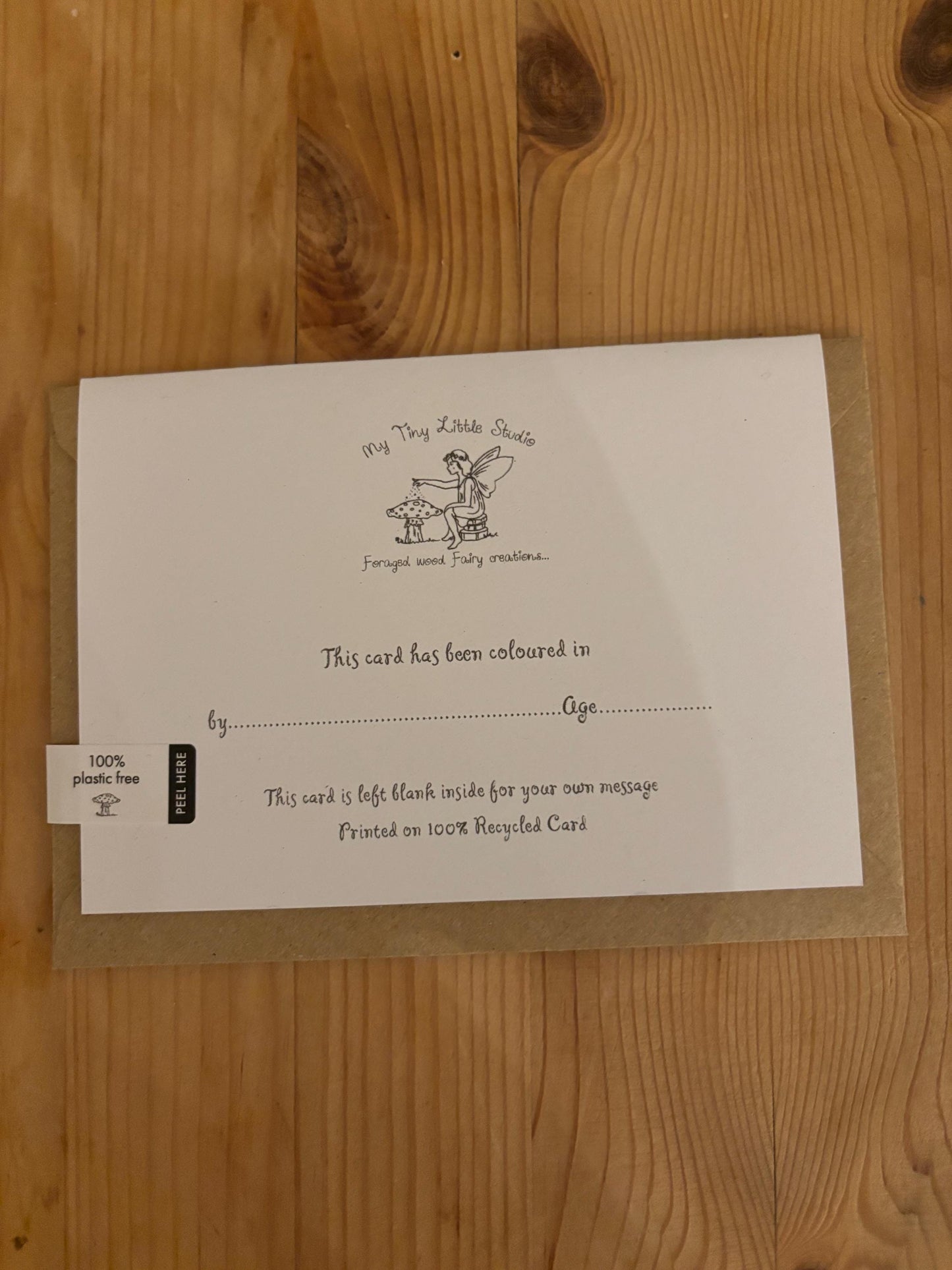 Colour in your own Toadstool eco-friendly greetings cards. 3 designs to choose from.