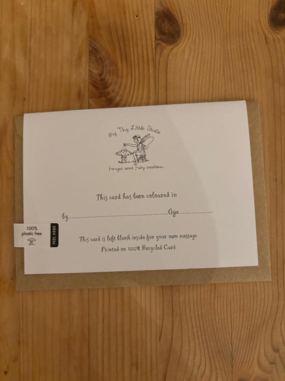 Colour in your own Toadstool eco-friendly greetings cards. 3 designs to choose from.